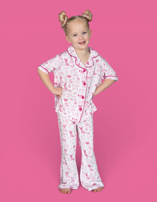 PINK PUPPY TOILE DREAM GIRL'S FLARE SET