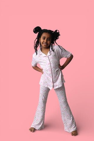 BUNNY BOW BLOSSOMS DREAM GIRL'S FLARE SET