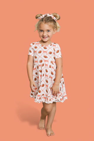 GAME DAY GLAM DREAM RUFFLE DRESS