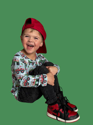 REVVED UP FOR CHRISTMAS DREAM LONG SLEEVE POCKET TEE