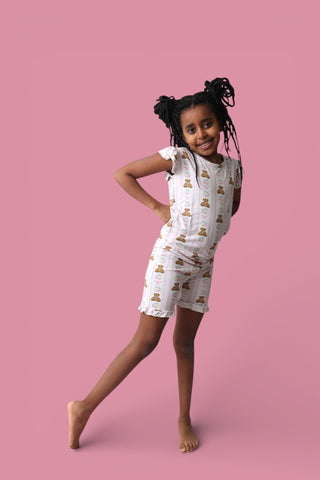 BEAR-Y BLOSSOMS DREAM RUFFLE SHORT SET