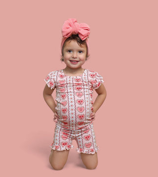 CANDY HEARTS DREAM RUFFLE SHORT SET