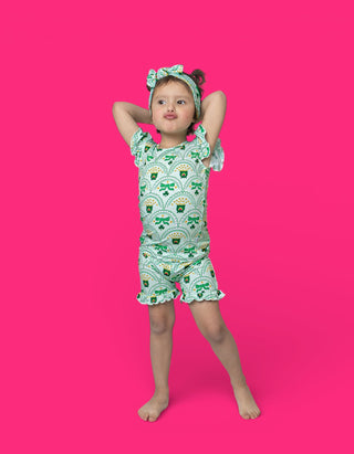 CLOVER & COINS DREAM RUFFLE SHORT SET