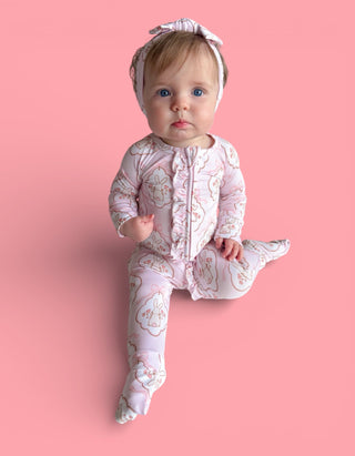 BUNNY BOW BLOSSOMS DREAM RUFFLE ROMPER
