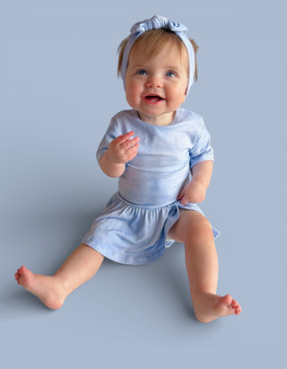 BLUE HAZE DREAM BODYSUIT DRESS