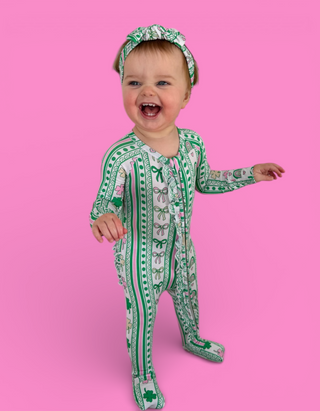 LUCKY RAINBOW RIBBONS DREAM RUFFLE ROMPER