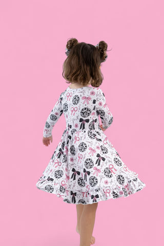 MIDNIGHT DISCO DARLING DREAM RUFFLE DRESS