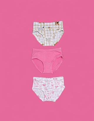 PINK PUPPY TOILE DREAM GIRL'S BRIEF SET