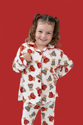 BEAR-Y COZY CHRISTMAS DREAM GIRL'S FLARE SET