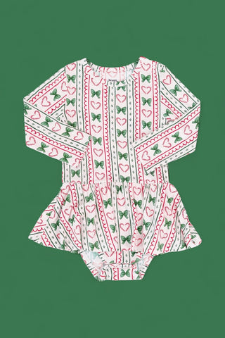 WRAPPED IN JOY DREAM BODYSUIT DRESS