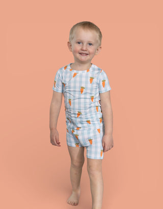SPRING HARVEST CHECK DREAM SHORT SET