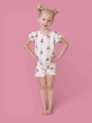 BEAR-Y BLOSSOMS DREAM RUFFLE SHORT SET