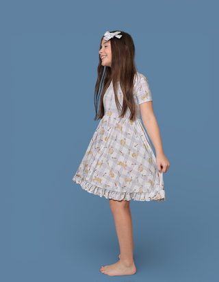 MEADOW HOP DREAM RUFFLE DRESS