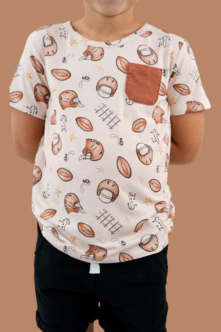 TINY TOUCHDOWN DREAM POCKET TEE