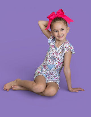 POM POWER DREAM RUFFLE SHORT SET