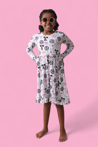 MIDNIGHT DISCO DARLING DREAM RUFFLE DRESS