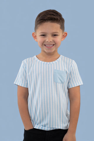 SEASIDE STRIPE DREAM POCKET TEE