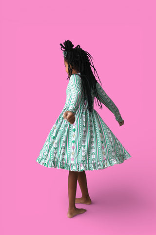 LUCKY RAINBOW RIBBONS DREAM RUFFLE DRESS