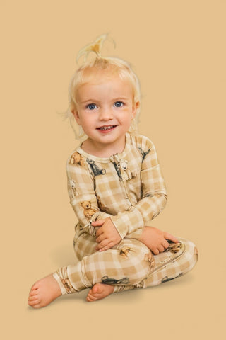 TEDDY CHECK DREAM ROMPER