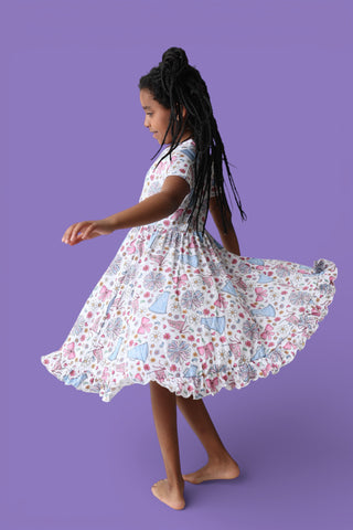 POM POWER DREAM RUFFLE DRESS