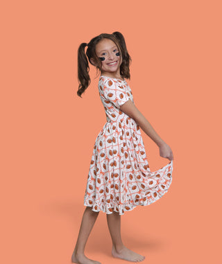 GAME DAY GLAM DREAM RUFFLE DRESS