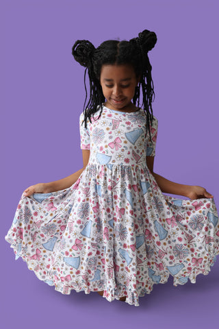 POM POWER DREAM RUFFLE DRESS