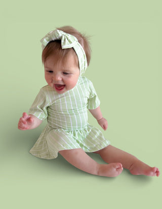 SPRINGTIME STRIPE DREAM BODYSUIT DRESS