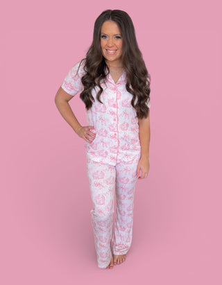 BLUSH BUNNY TOILE WOMEN'S DREAM FLARE SET