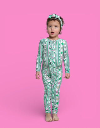 LUCKY RAINBOW RIBBONS DREAM RUFFLE ROMPER