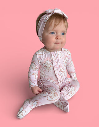 BUNNY BOW BLOSSOMS DREAM RUFFLE ROMPER