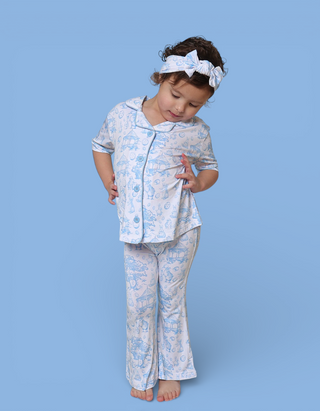 BLUEBELL EASTER TOILE DREAM GIRL'S FLARE SET