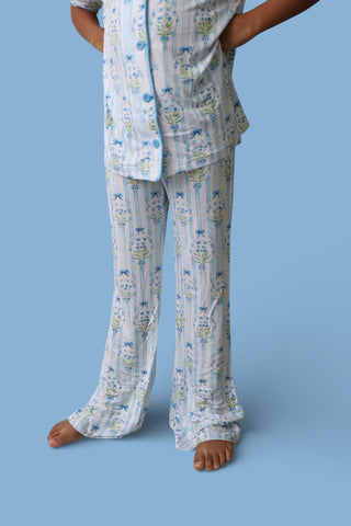 HEIRLOOM BLUE BLOOMS DREAM GIRL'S FLARE SET