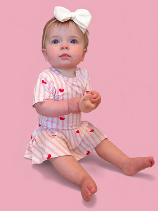 SWEETHEART STRIPES DREAM BODYSUIT DRESS