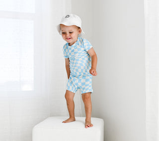 OCEAN WAVES CHECKERS DREAM SHORT SET