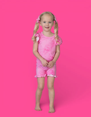 PINK DAYDREAM DREAM RUFFLE SHORT SET