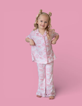 BLUSH BUNNY TOILE DREAM GIRL'S FLARE SET