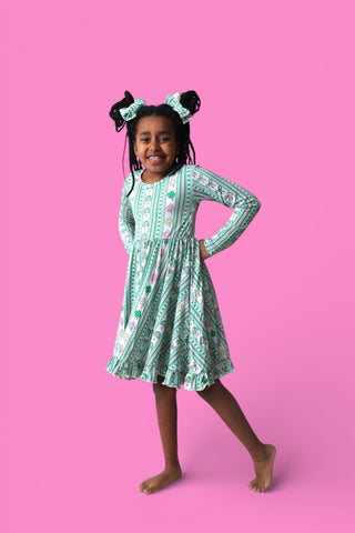 LUCKY RAINBOW RIBBONS DREAM RUFFLE DRESS