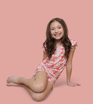 CANDY HEARTS DREAM RUFFLE SHORT SET