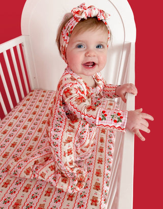 BERRY BEAR BLISS DREAM CRIB SHEET