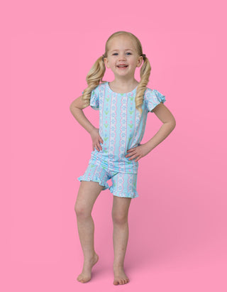 WHIMSY TULIP DREAM RUFFLE SHORT SET