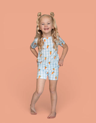 SPRING HARVEST CHECK DREAM SHORT SET