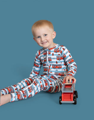FIRETRUCK FRENZY DREAM ROMPER