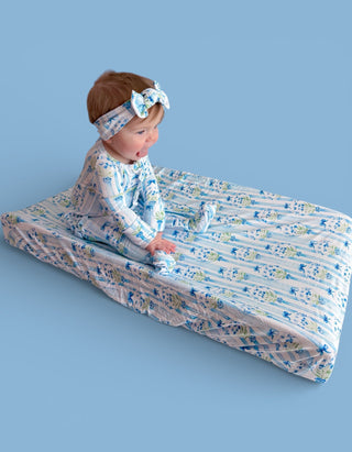 HEIRLOOM BLUE BLOOMS DREAM CHANGING PAD