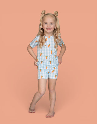 SPRING HARVEST CHECK DREAM SHORT SET