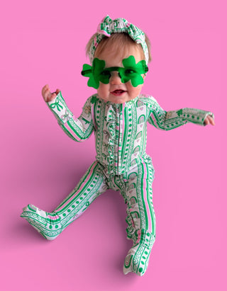 LUCKY RAINBOW RIBBONS DREAM RUFFLE ROMPER