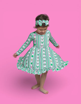 LUCKY RAINBOW RIBBONS DREAM RUFFLE DRESS