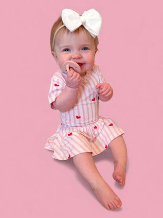 SWEETHEART STRIPES DREAM BODYSUIT DRESS