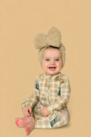 TEDDY CHECK DREAM ROMPER