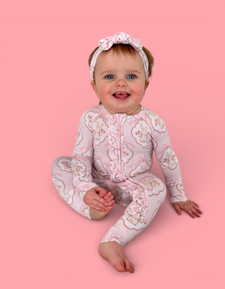 BUNNY BOW BLOSSOMS DREAM RUFFLE ROMPER