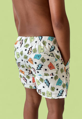 BOLTING TO THE BEACH BOY'S DREAM SWIM TRUNKS
